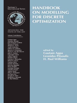 cover image of Handbook on Modelling for Discrete Optimization